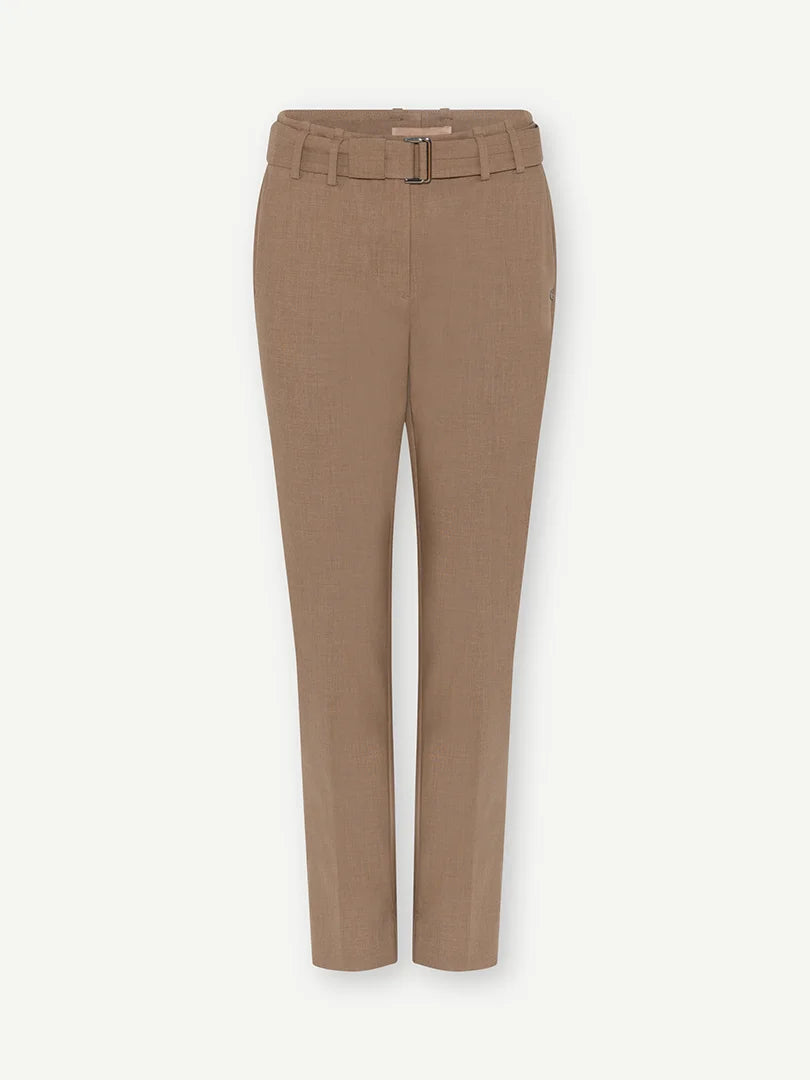 Sis Trousers with Belt  in Camel