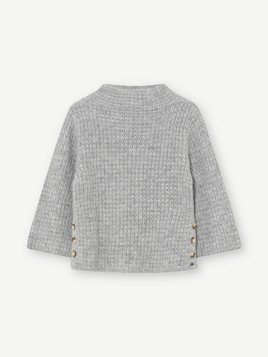 Helmi Knit Sweater Available in Two Colours Steel and Sand