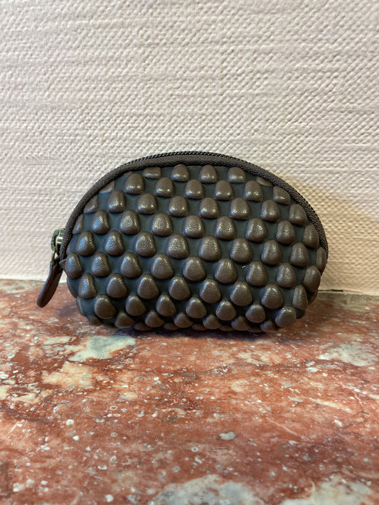 Tissa Fontaneda Half Moon Purse Dark Brown