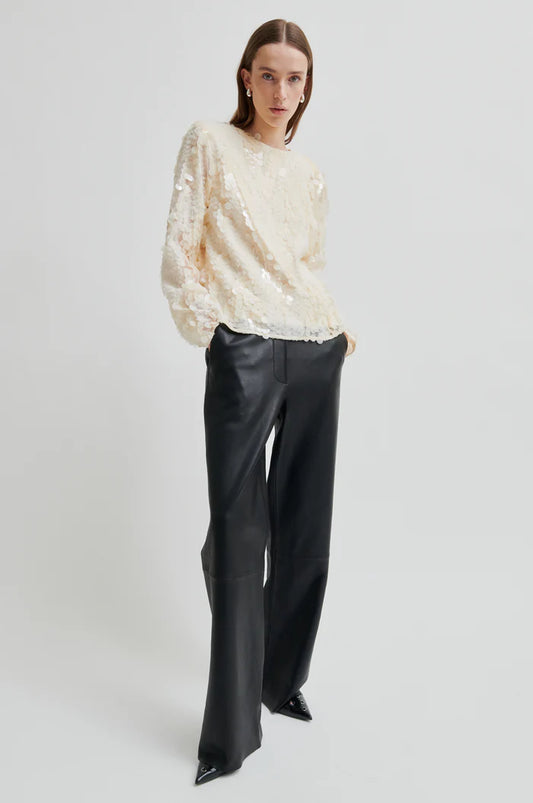 Second Female Aluna Bonded Leather Trousers