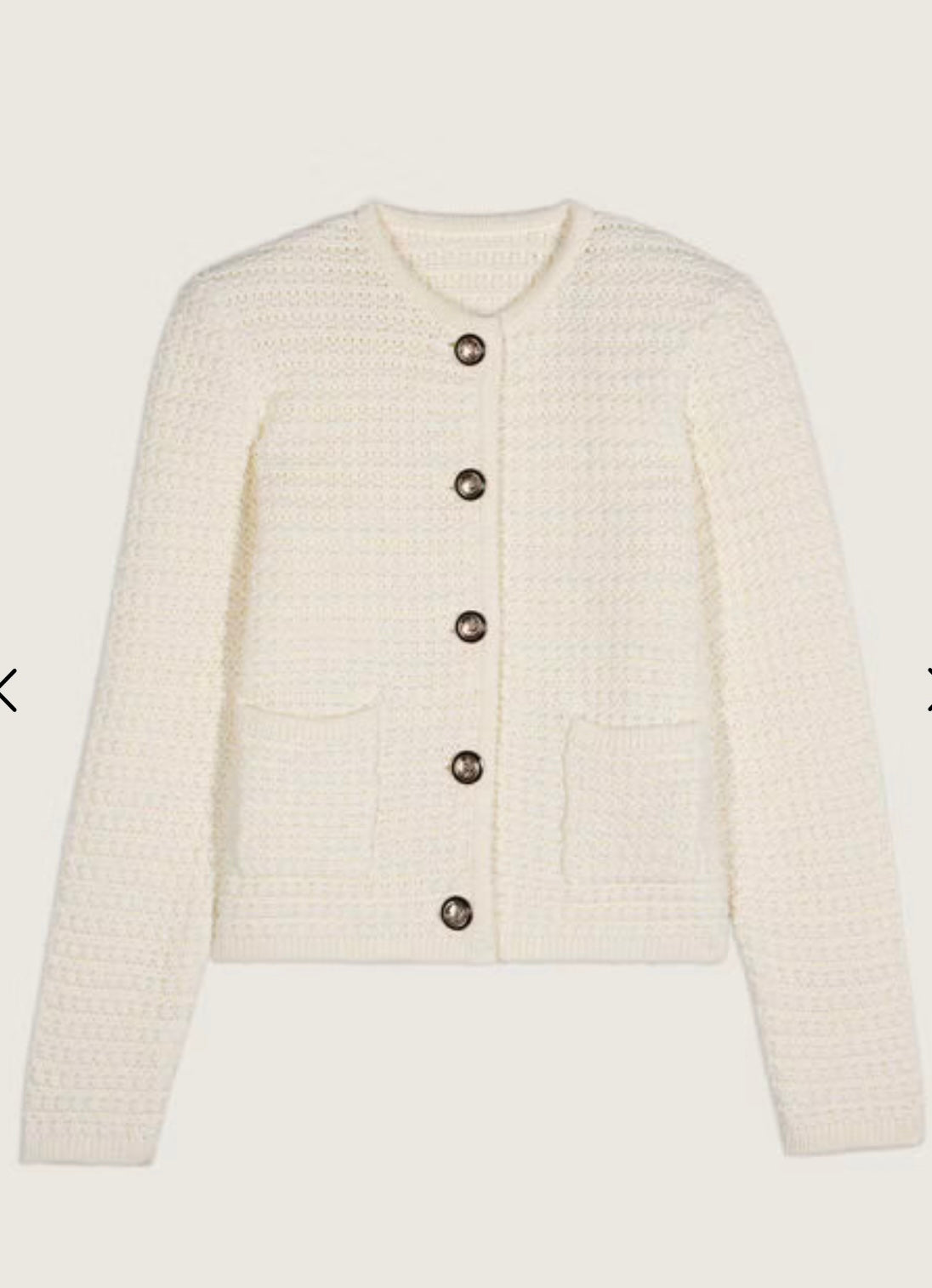 Gaspard Cardigan With Gold Buttons