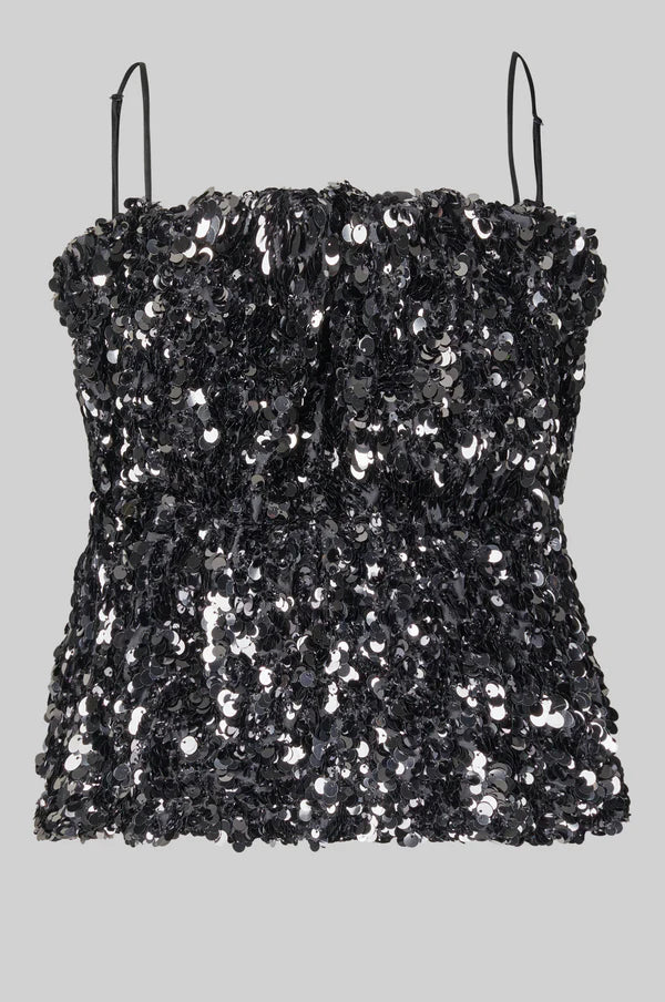 Second Female Shiny Strap Top