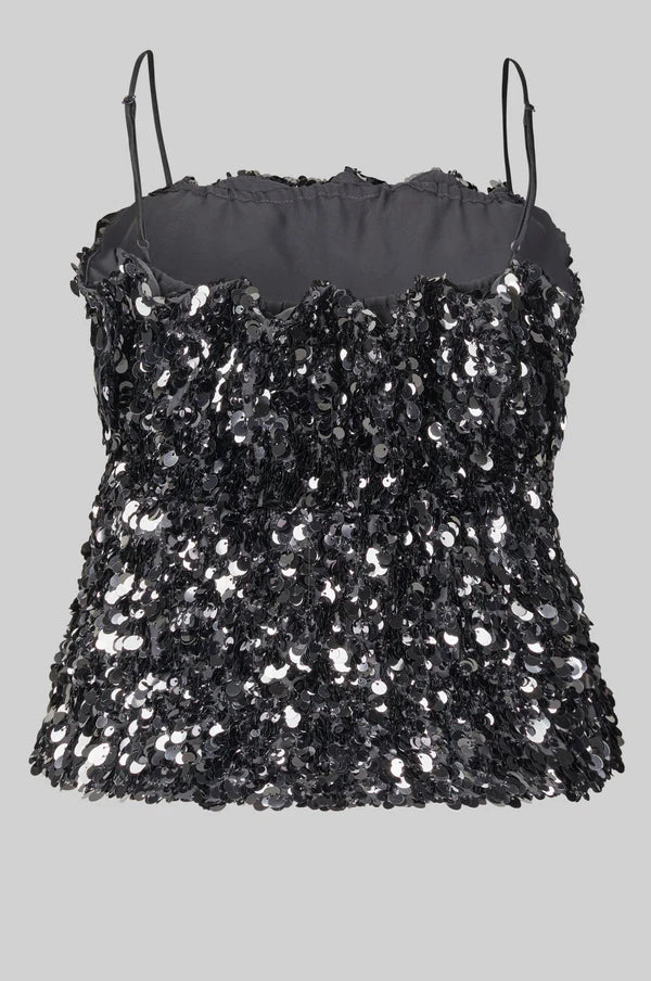 Second Female Shiny Strap Top