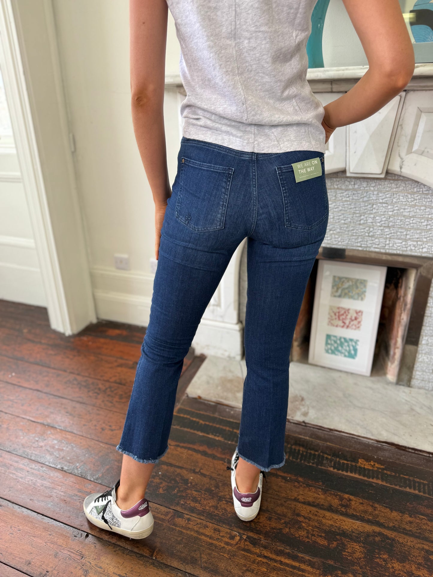 Raffaello Rossi RR. Vic 6/8 Cropped Dark Blue