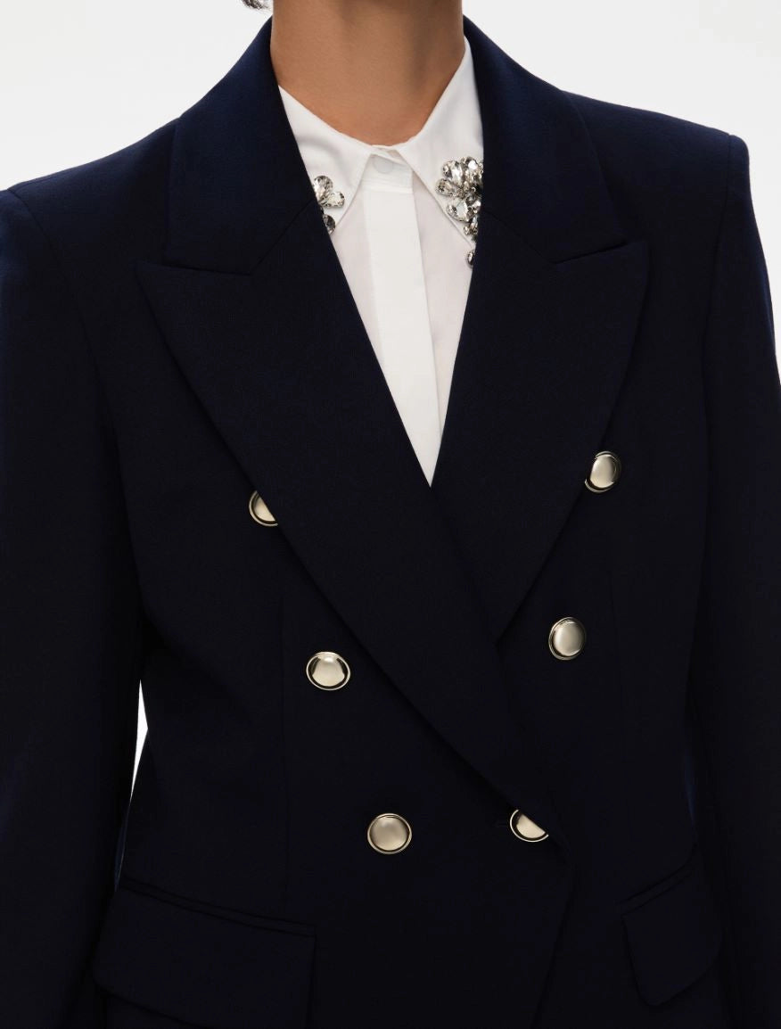 Iblues Double Breasted Blazer Midnight Daraghi