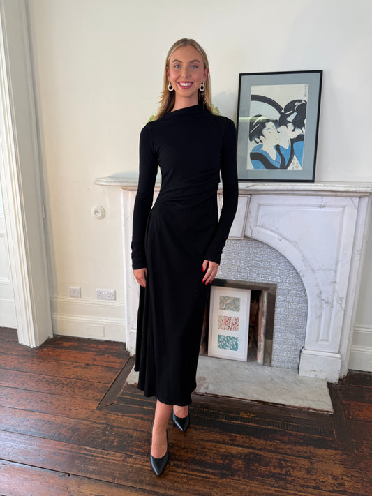 Sportmax Black Edile Fitted Dress
