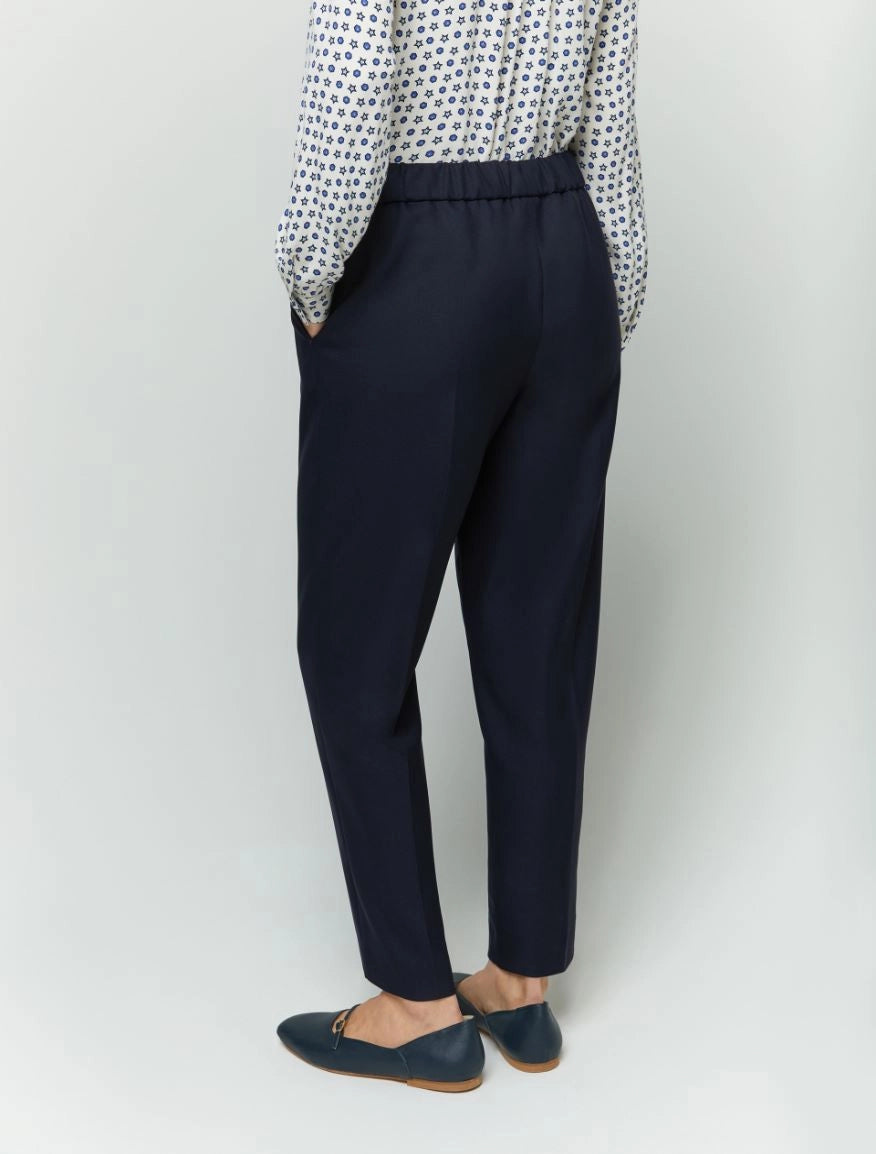 Miriam Navy Semi Fitted Trouser