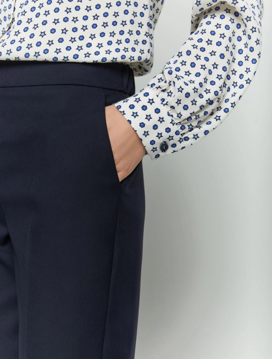 Miriam Navy Semi Fitted Trouser