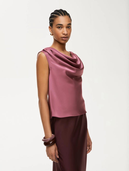 Iblues Calotte Sleeveless Top in Bordeaux