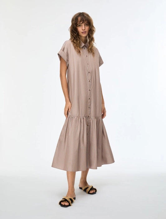 Iblues Iblgelada Shirt Dress Hazelnut Brown