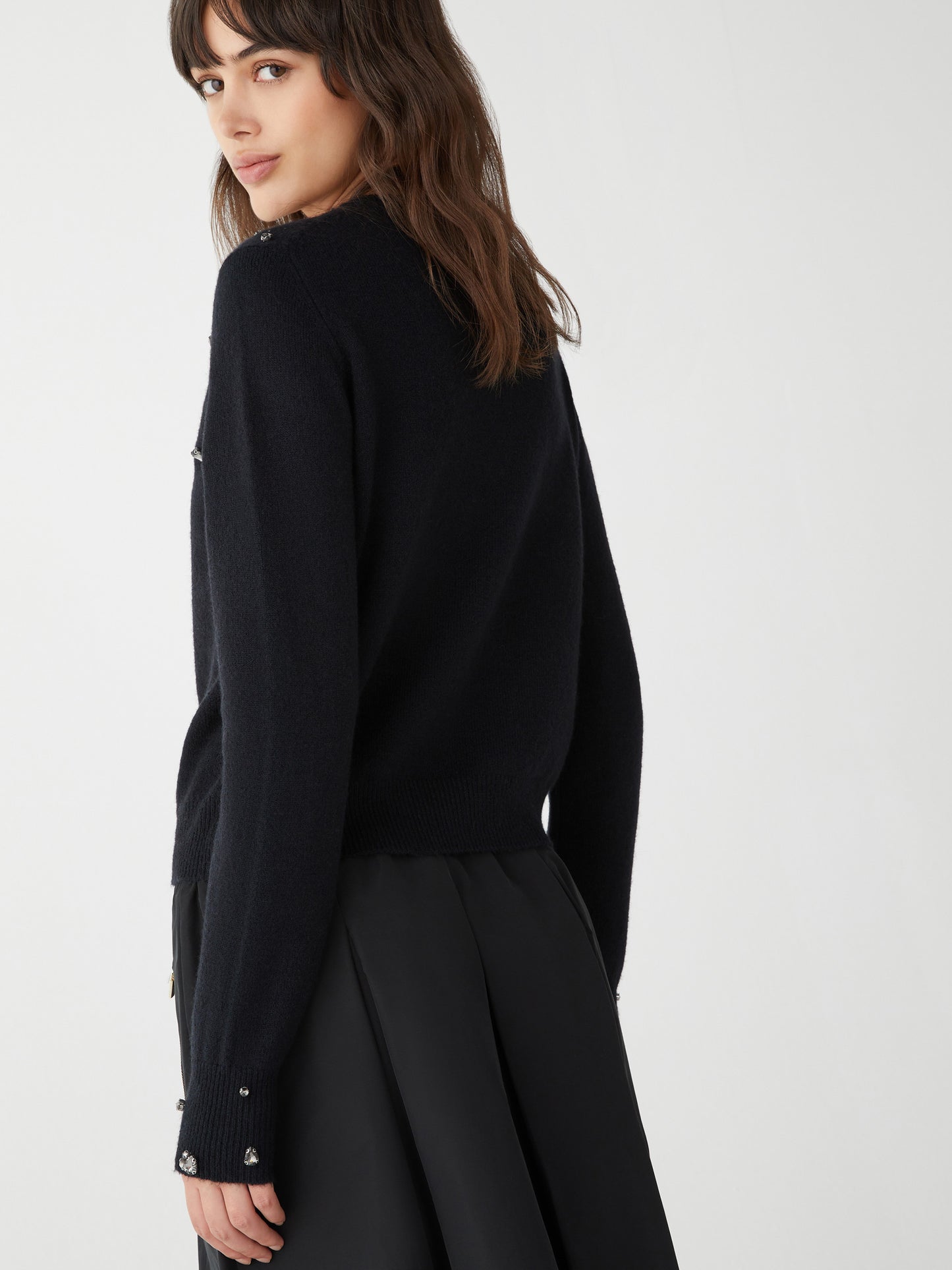 Orlaya Jewel  Black Knit  Sweater