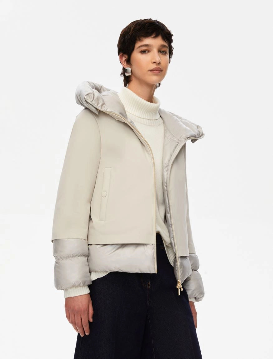Iblues Hooded Jacket Mastic