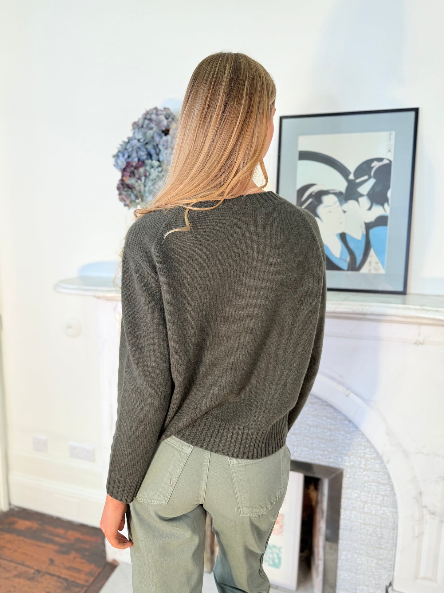 Ba&sh kaki Cashmere Jumper