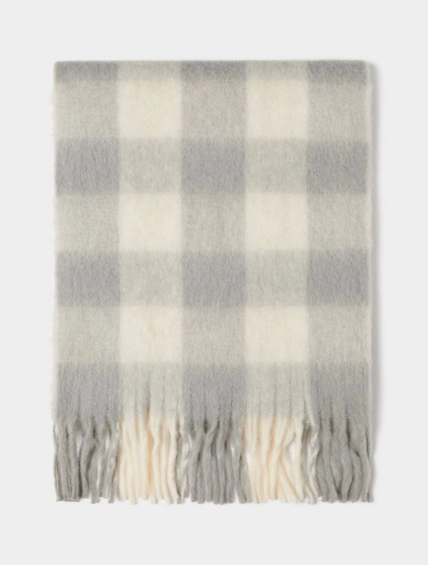Iblues  Flotta Grey & Cream Scarf