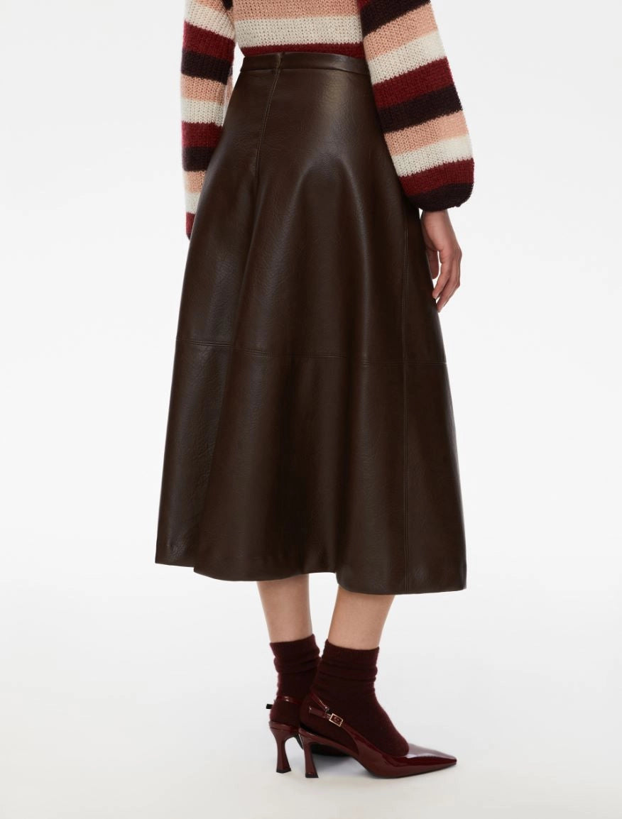 Iblues Piave Full Skirt Brown