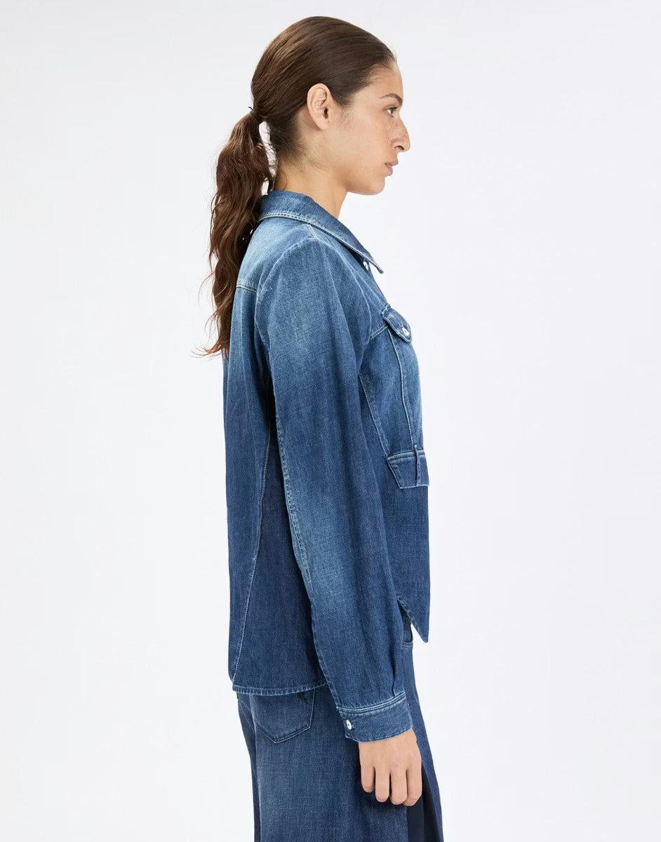 High Majorette Dark denim shirt-jacket