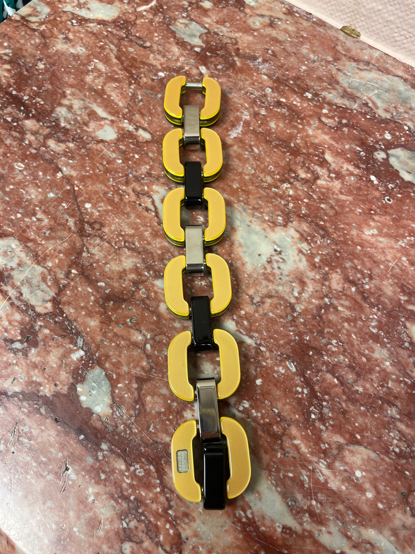 Black ,Gold and Yellow Bracelet