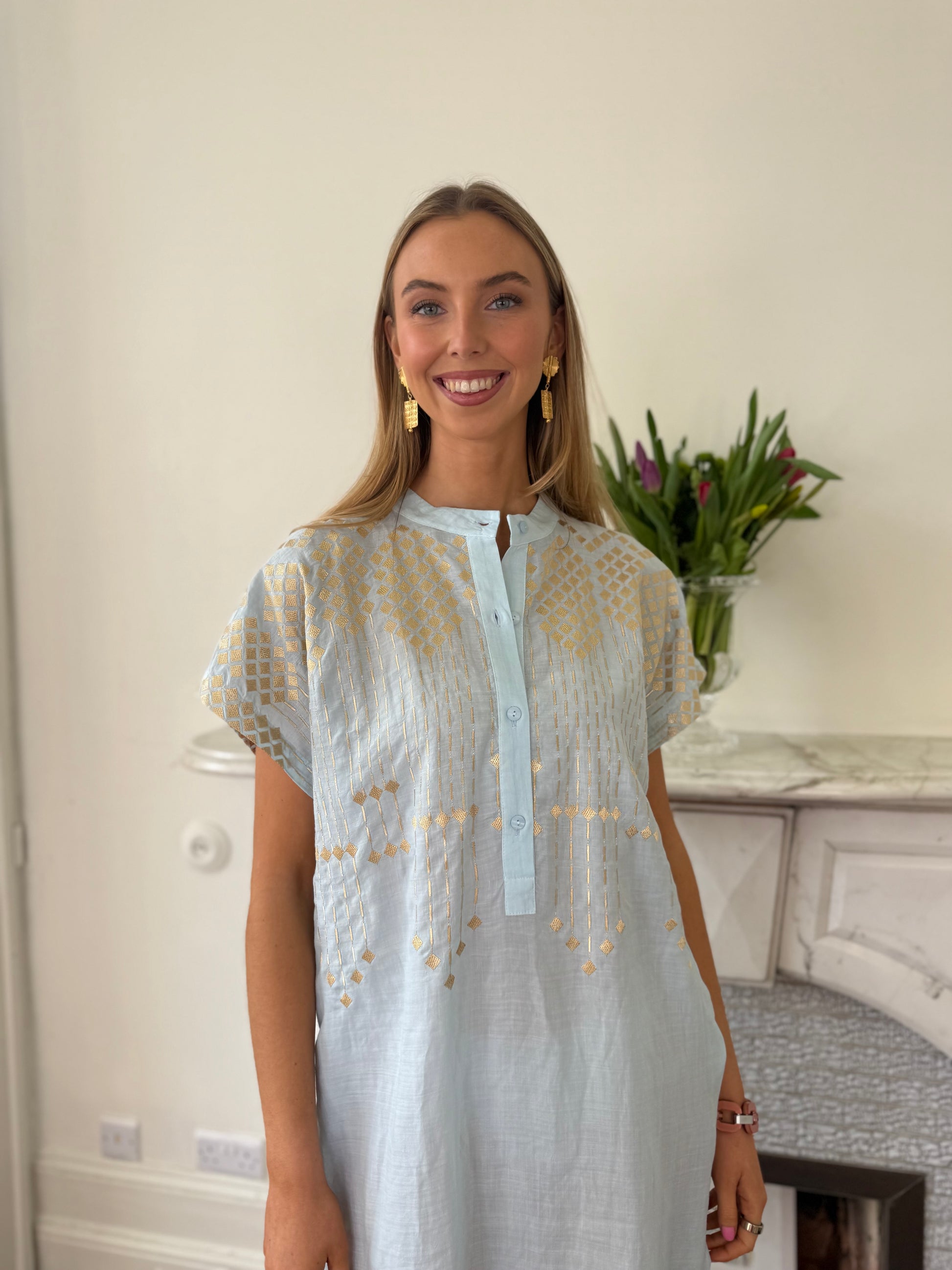 knee length dresses for ladies Greek Archaic Kori | Cami Midi Dress – main image 1