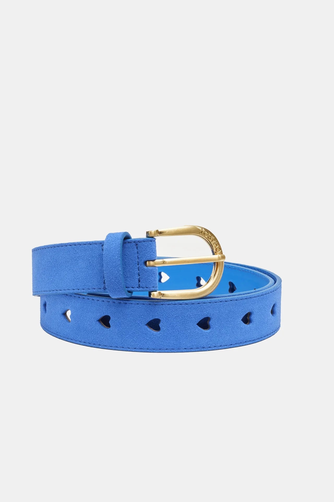 Fabienne Chapot Cut Out Belt in Blue Wave