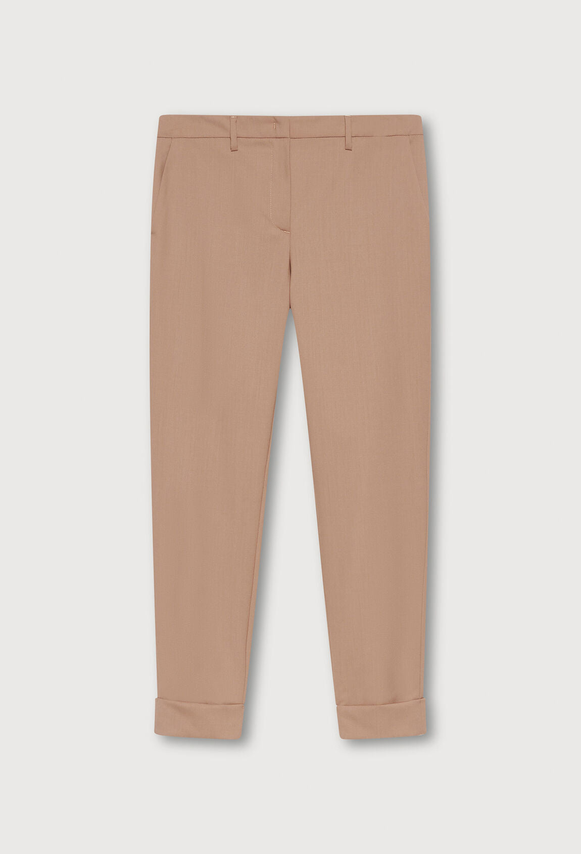 Montefalco camel cool wool trousers