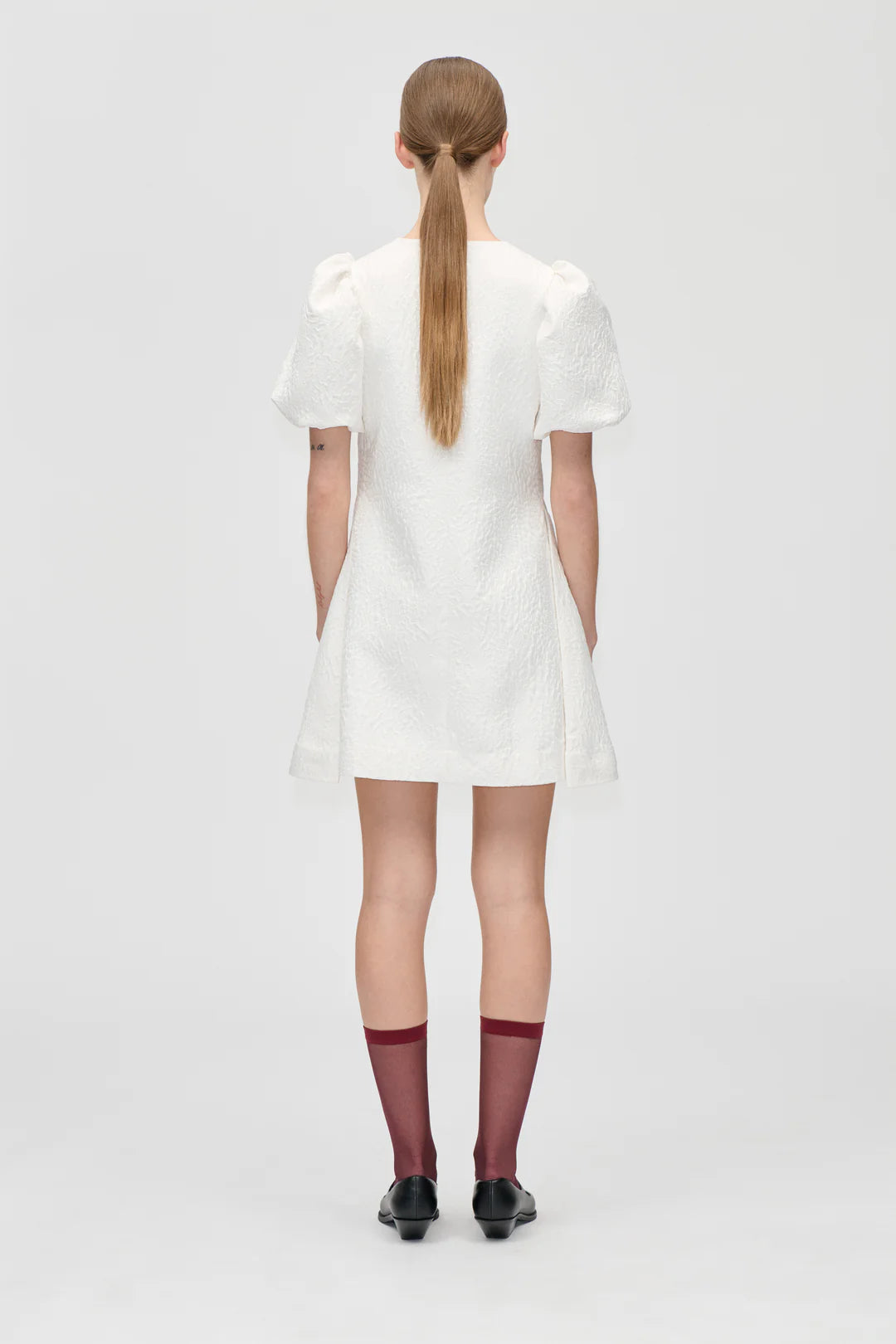 Stine Goya Angled Pleat Mini Dress