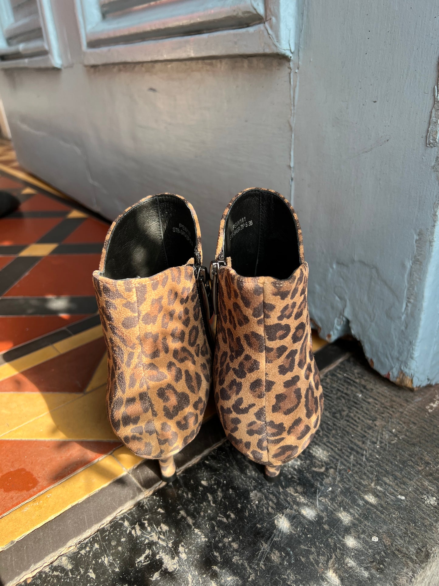 Saga  Leopard Print Zip Shoe Boots