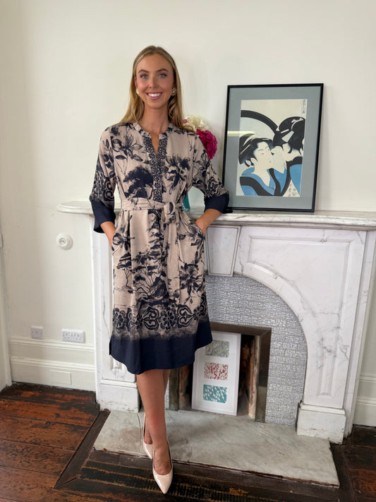 Gustav Costa Midi Length Printed Dress