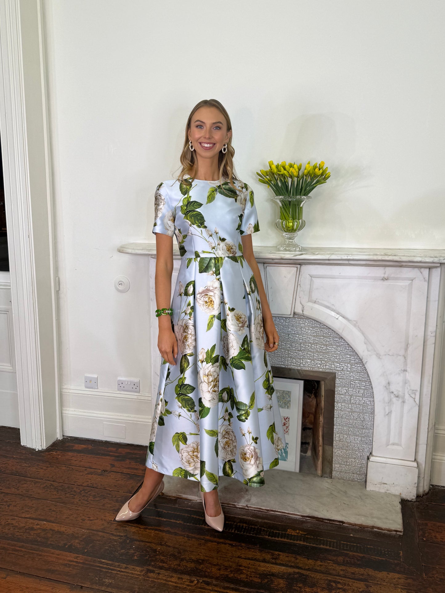 Lunatica Milano Roses Azur Dress