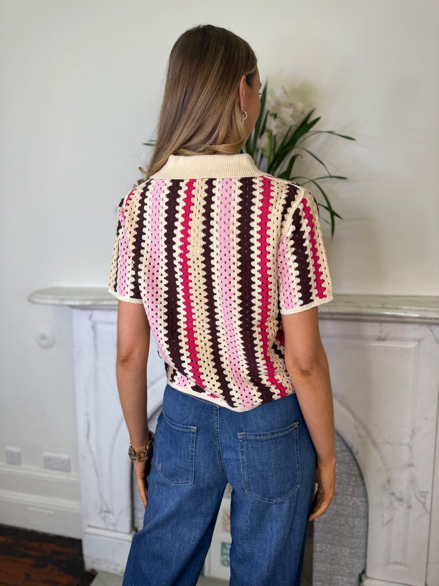 Suncoo Gigi Zig Zag Printed Top