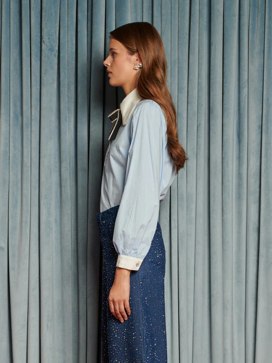 Sister Jane Gem Baby Blue Gem Blouse