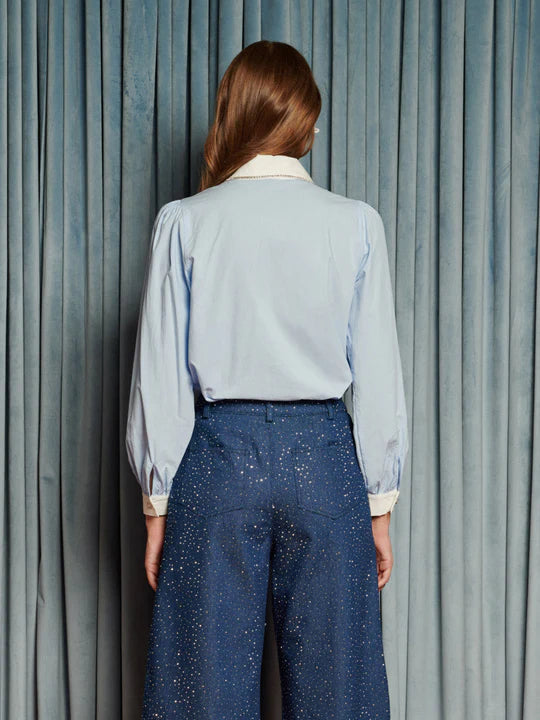 Sister Jane Gem Baby Blue Gem Blouse