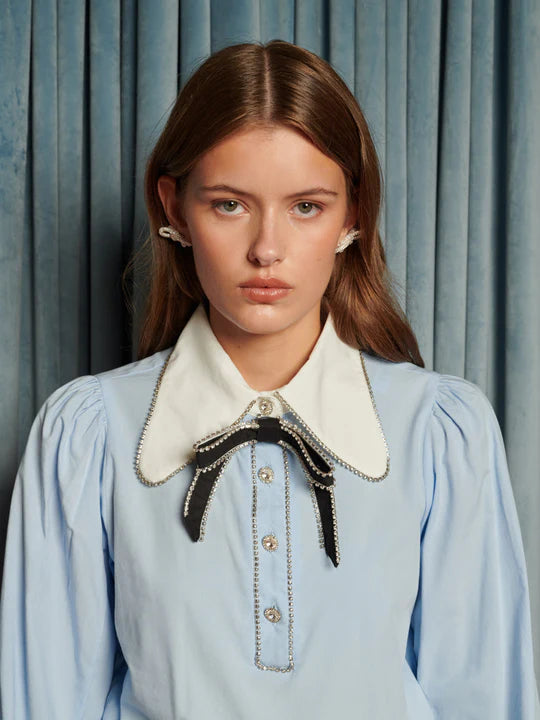 Sister Jane Gem Baby Blue Gem Blouse