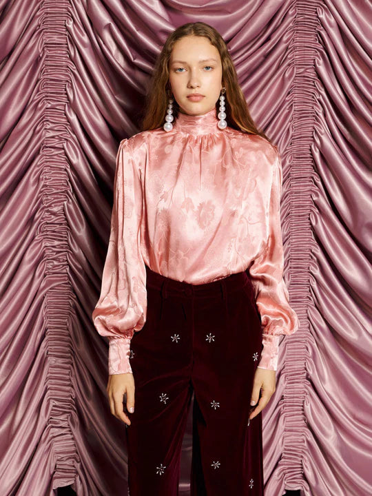 Sister Jane Dream Satin Hour Bow Blouse