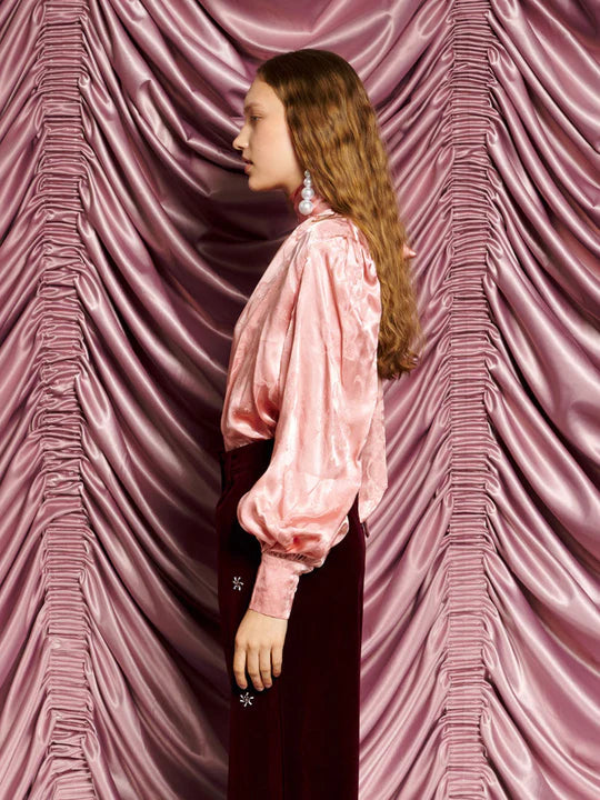 Sister Jane Dream Satin Hour Bow Blouse