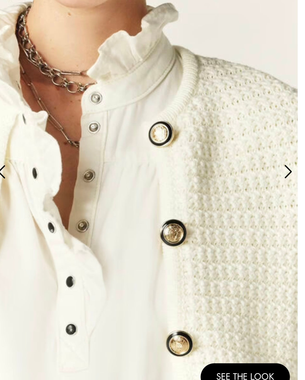 Gaspard Cardigan With Gold Buttons