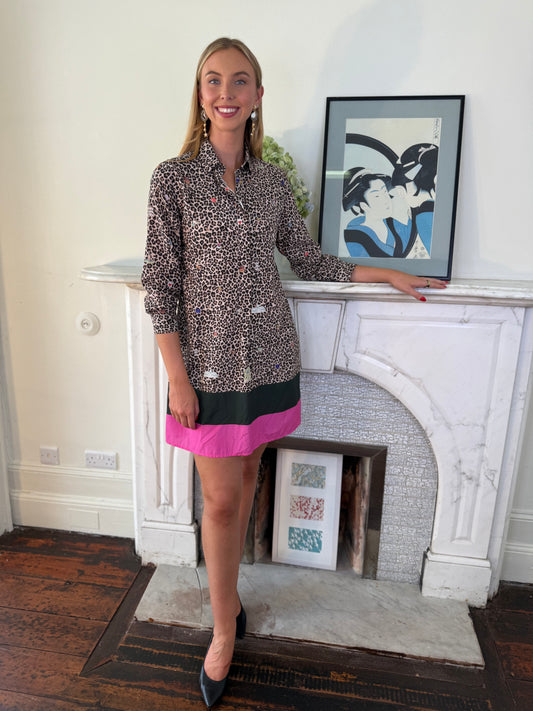 Vilagallo Leopard Print Dress