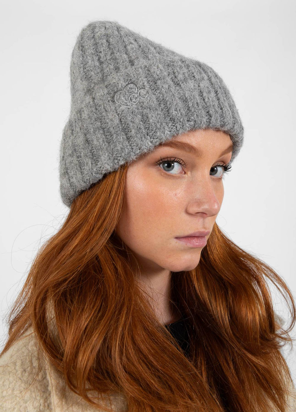 Dylan Rib Hat in  Navy & Grey