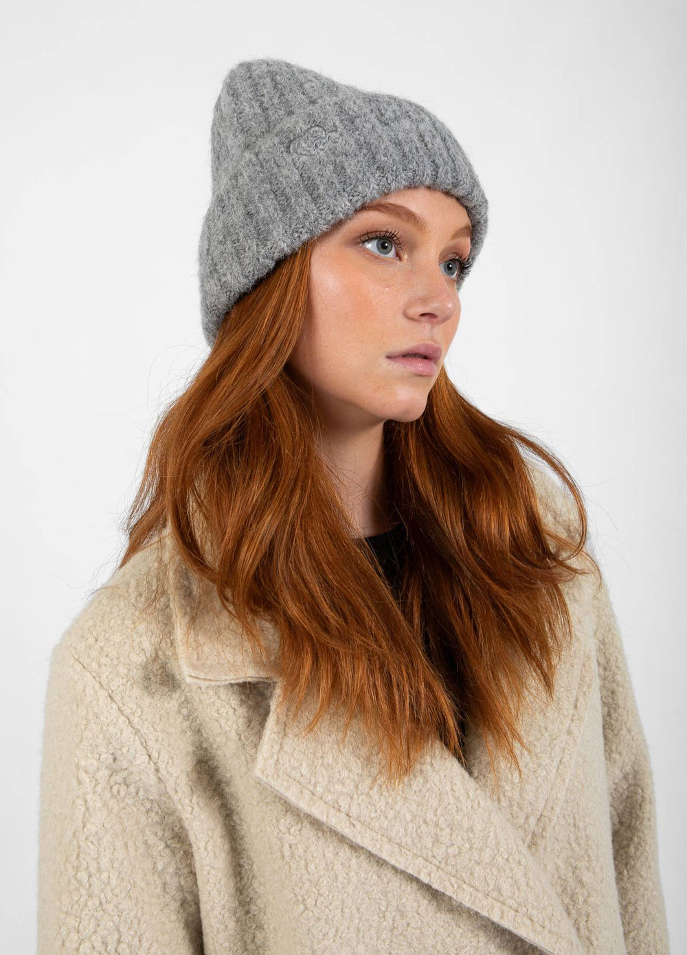 Dylan Rib Hat in  Navy & Grey