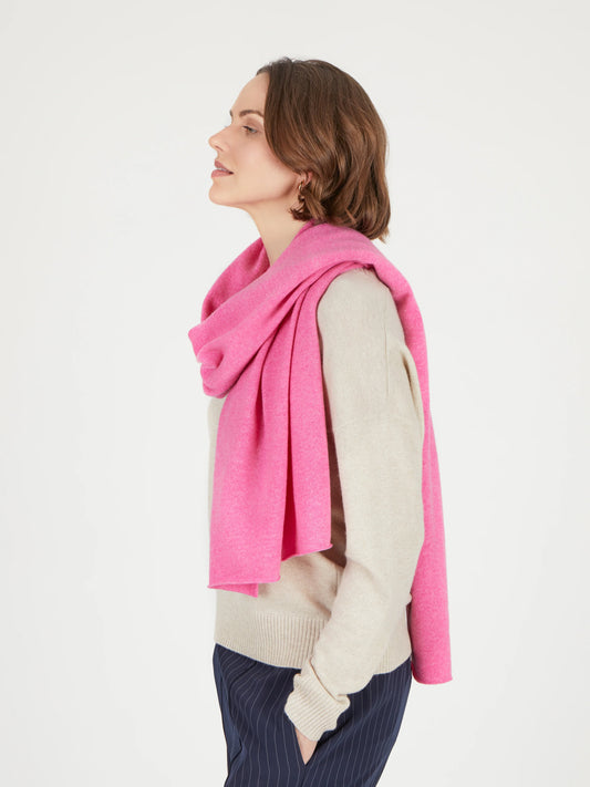 Cocoa Cashmere Deep Pink Scarf