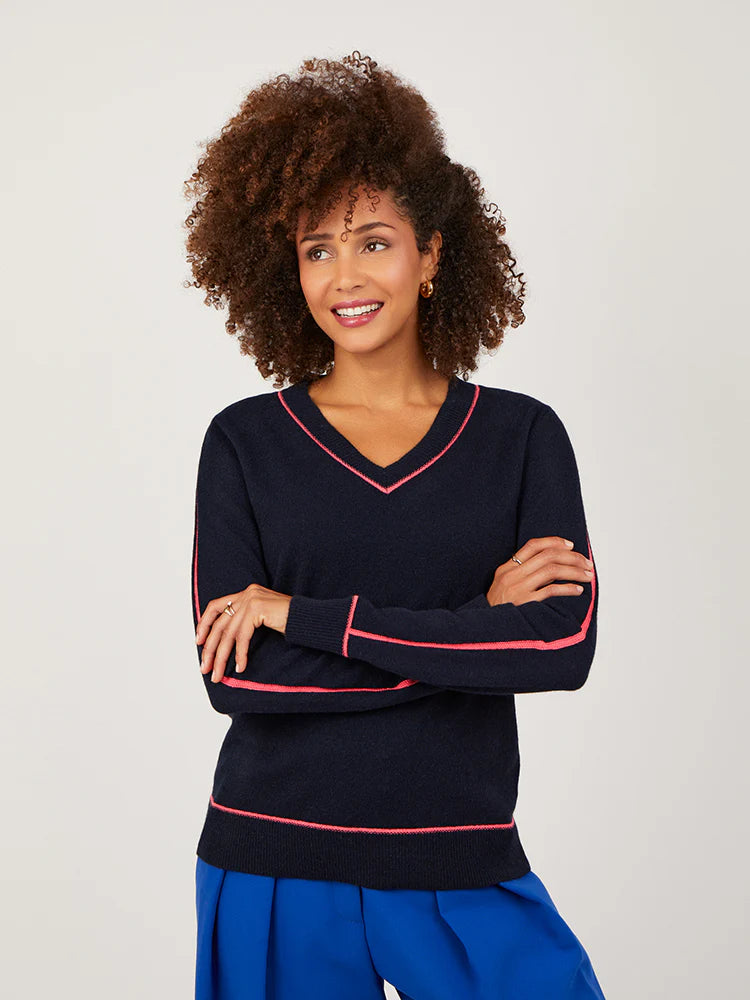 Madison V Neck Sweater in 2 Colours