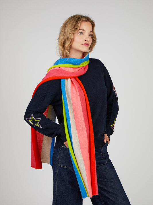 Cocoa Cashmere Elyse Scarf Multi Coloured