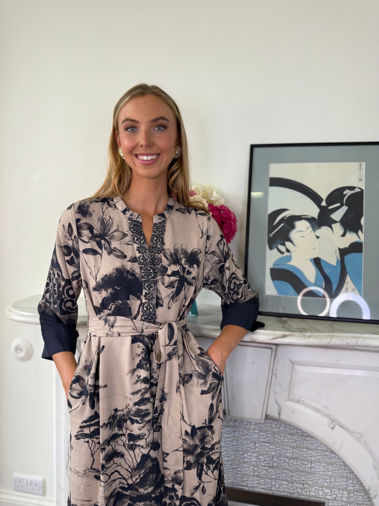 Gustav Costa Midi Length Printed Dress
