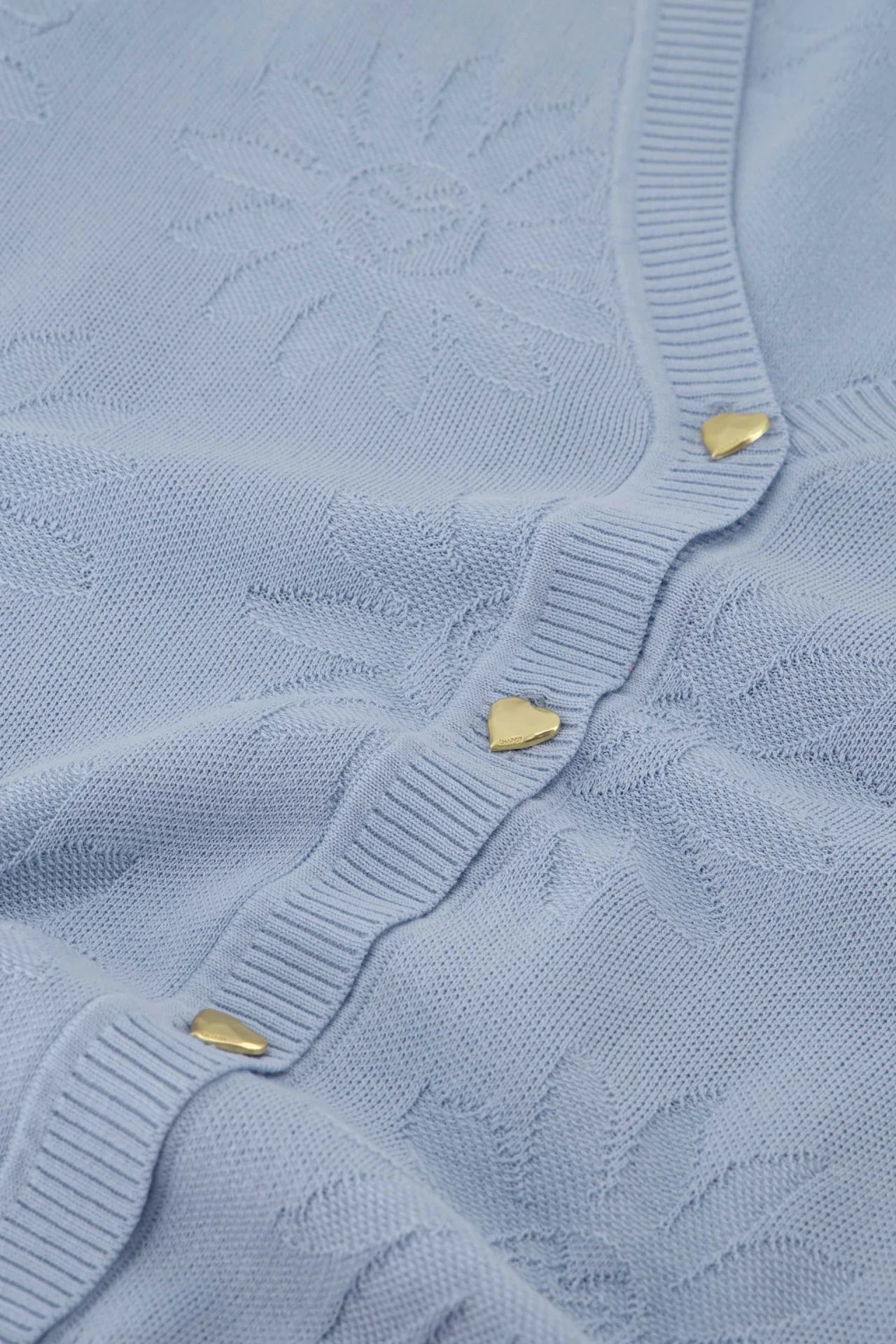 Fabienne Chapot Short-Sleeve Cardigan In Summer Blue