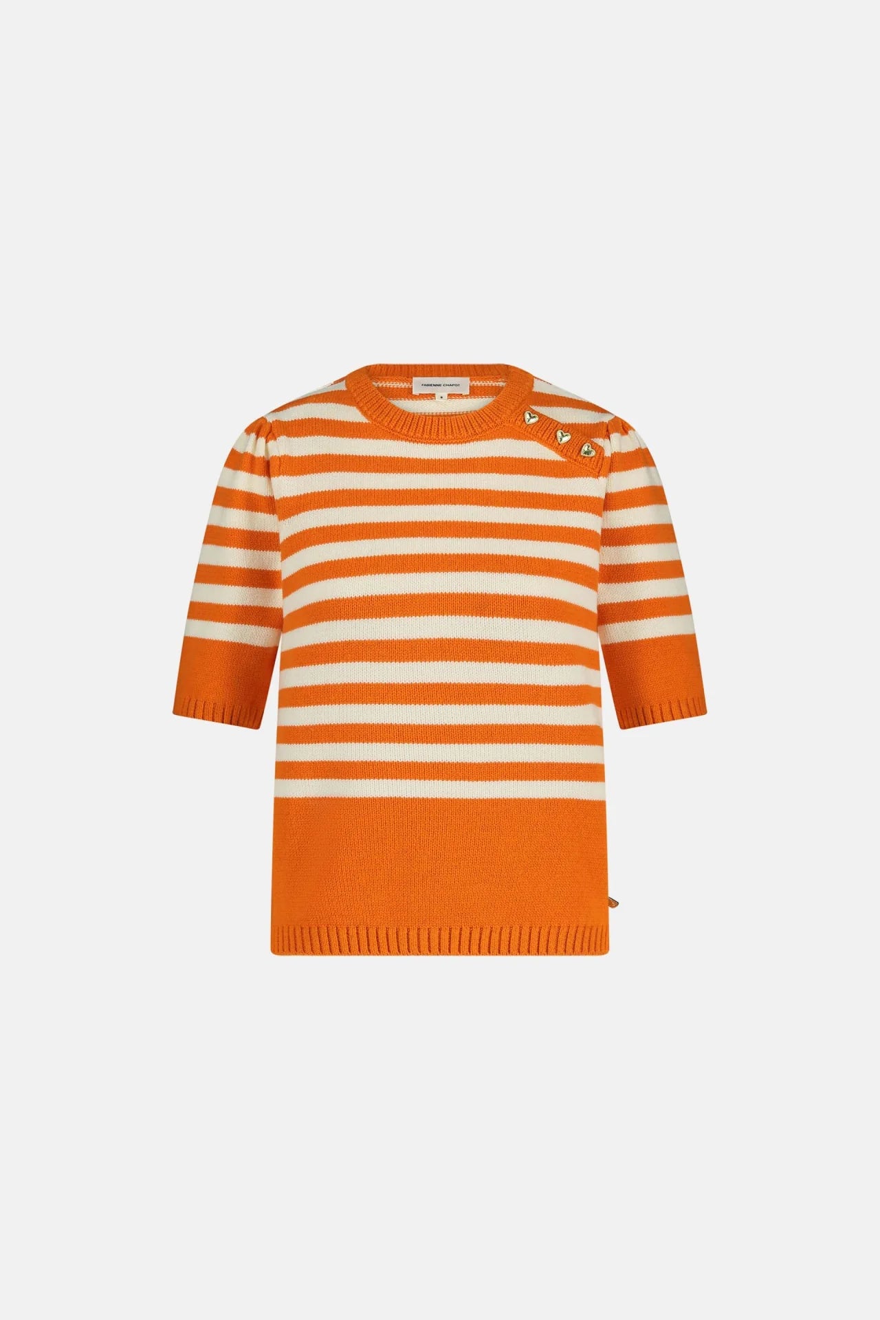 Fabienne Chapot Tangerine Stripe Top