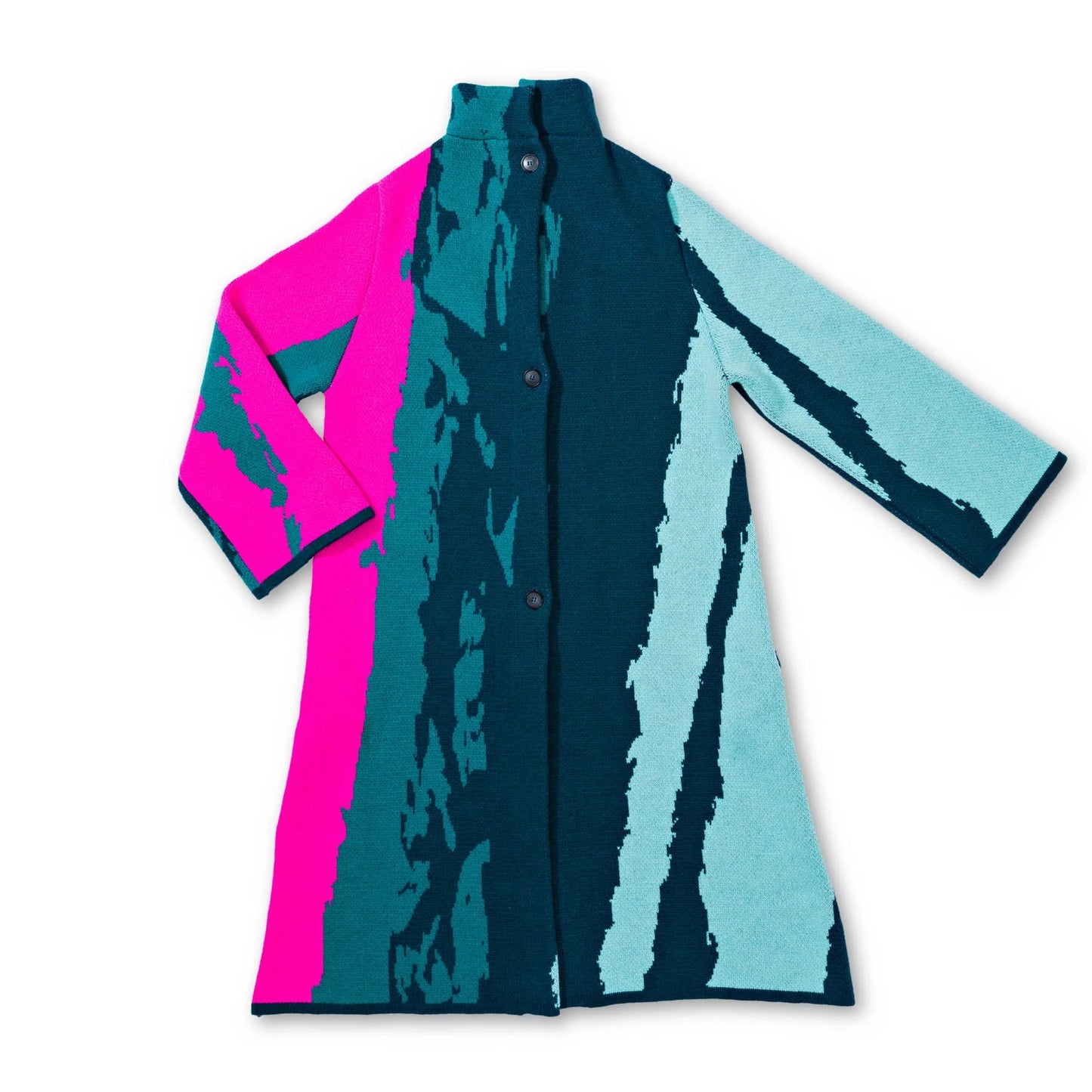 Urban Aran Graphic Single-Breasted Coat