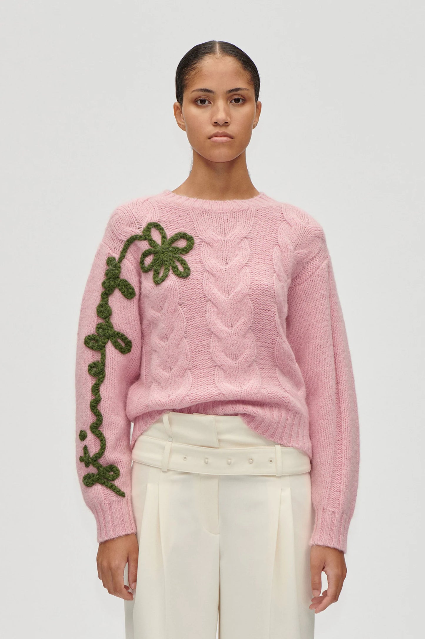Stine Goya Crewneck Motif Sweater