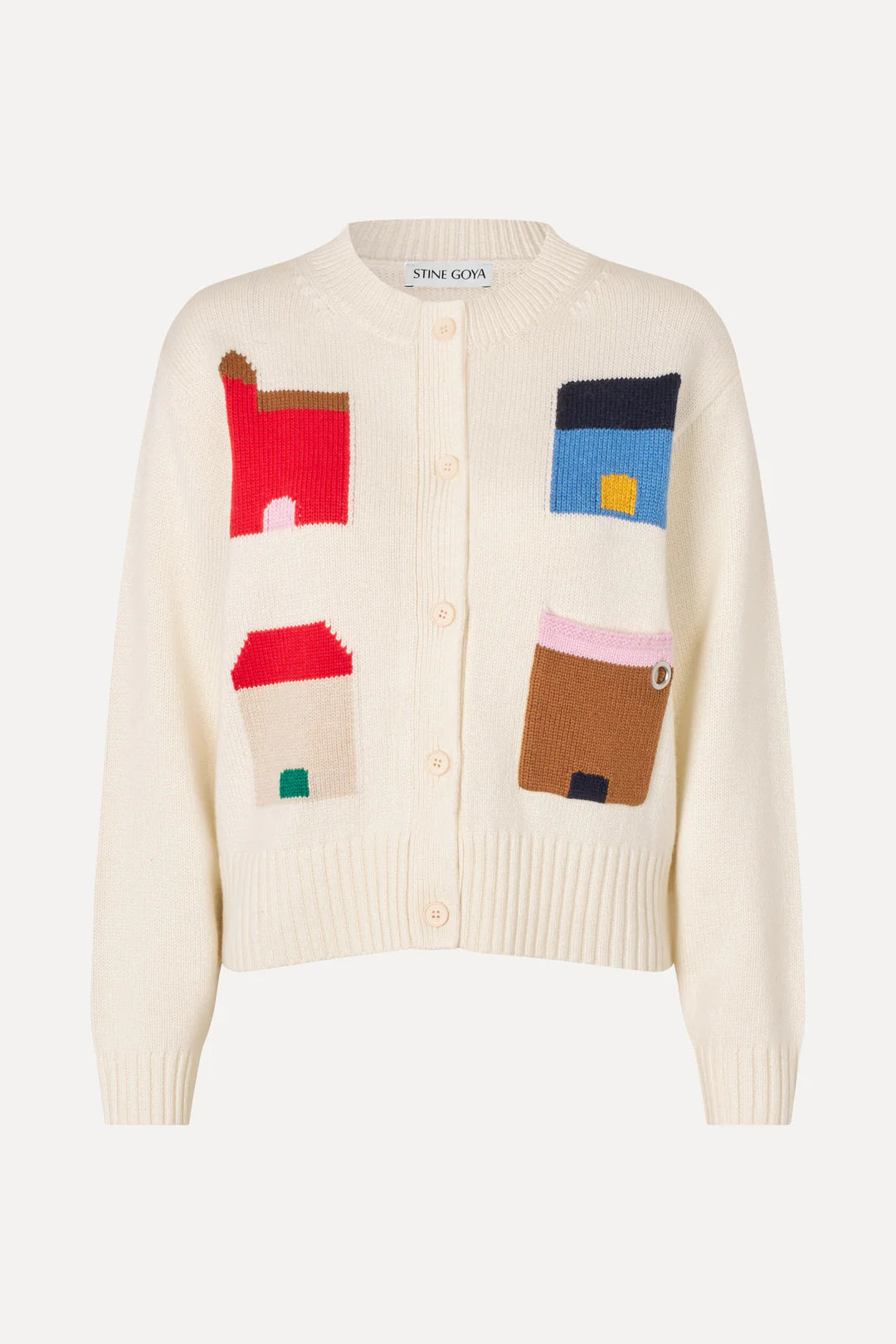 Stine Goya Cropped Cardigan With Pockets