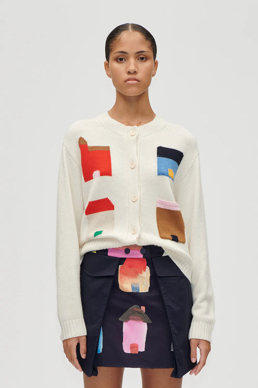 Stine Goya Cropped Cardigan With Pockets