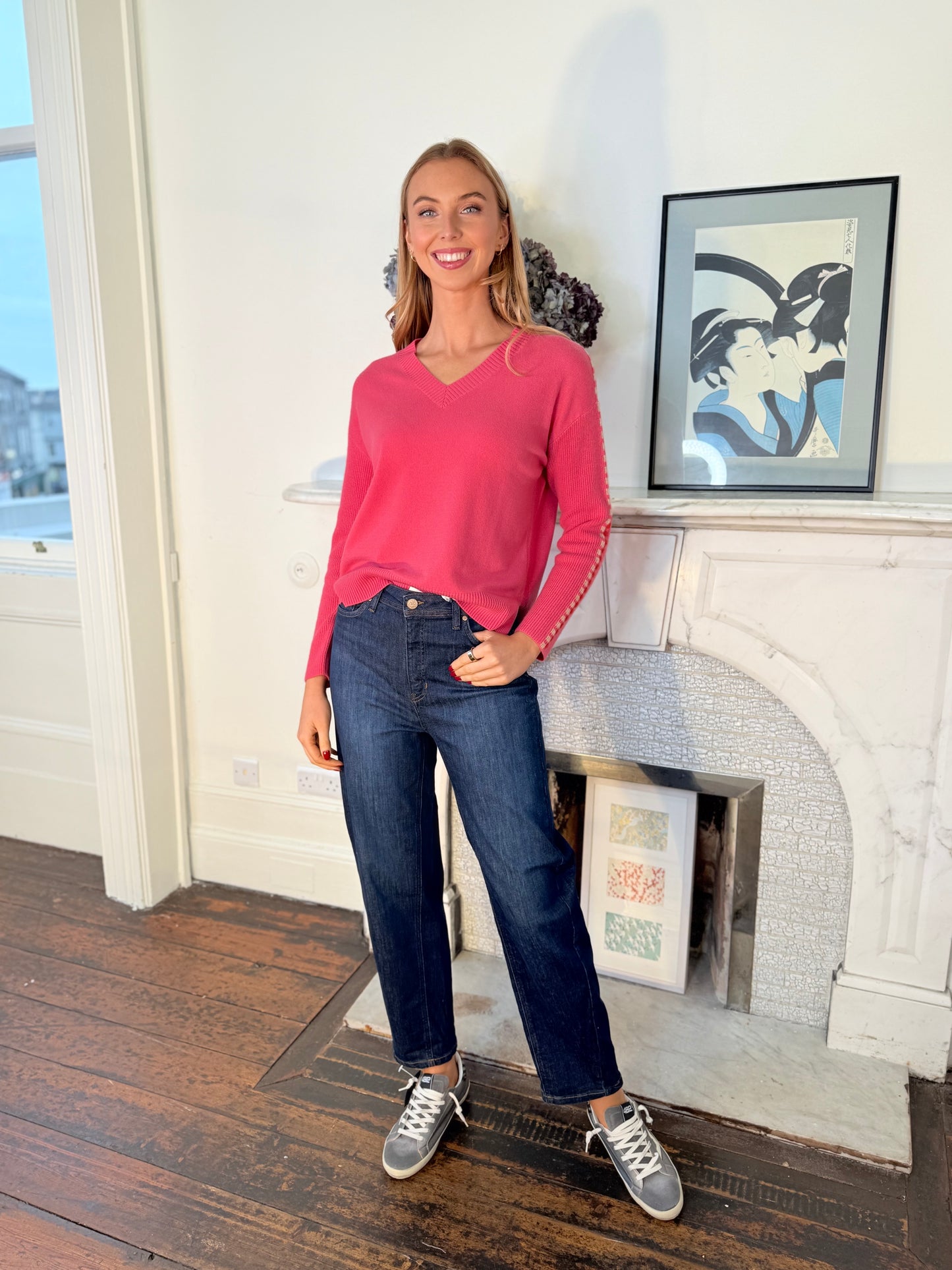 Cocoa Cashmere Alaina Jumper Deep Pink