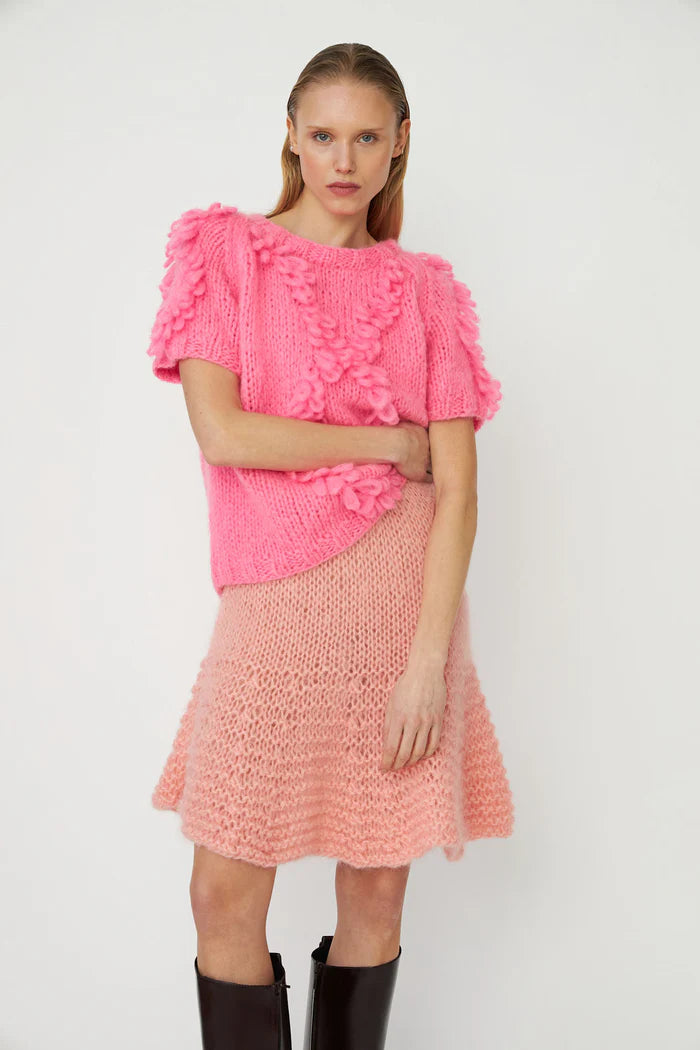 Dawnxdare Estelle Diamond Knit Top